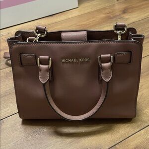 Michael Kors Tan Leather Satchel